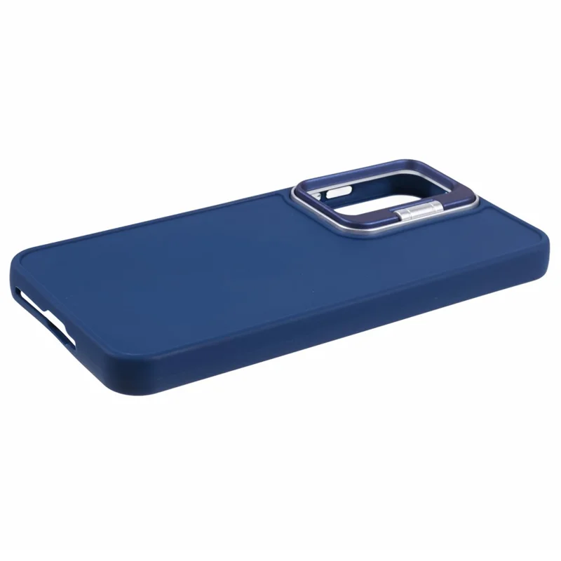 QH Series for Samsung Galaxy A15 4G / 5G Case Shockproof Silicone Phone Cover with Kickstand - Sapphire