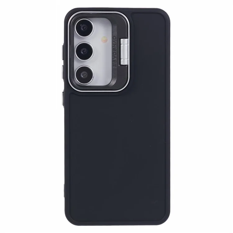 Чехол QH Series для Samsung Galaxy S23 FE с скрытой подставкой из мягкого силикона - черный