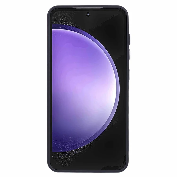 Чехол QH Series для Samsung Galaxy S23 FE с скрытой подставкой из мягкого силикона - черный