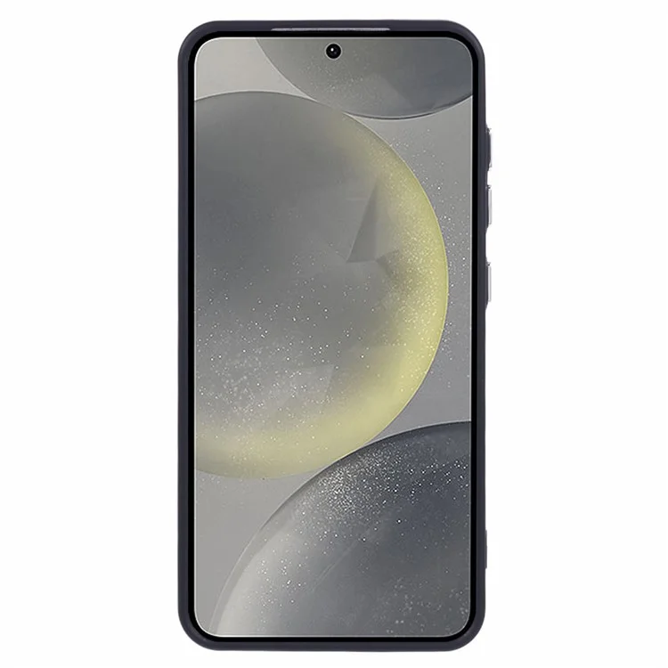 QH-Serie für Samsung Galaxy S24 Silikonhülle mit Objektivständer - Schwarz
