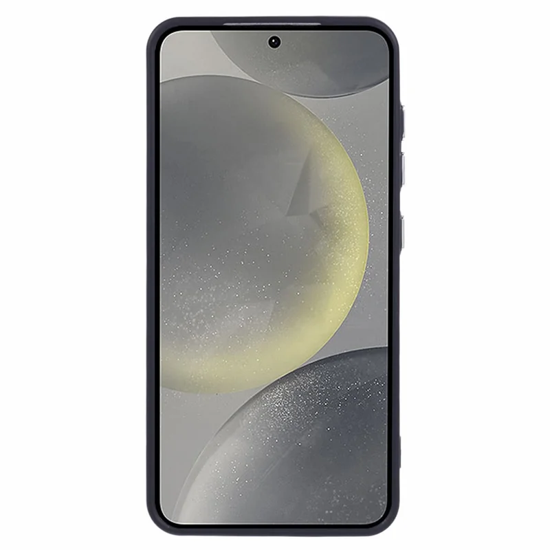 QH Series for Samsung Galaxy S24+ Case Silicone Kickstand Phone Cover - Black