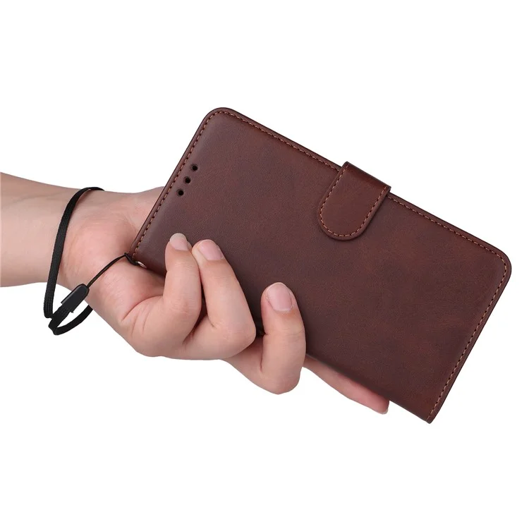 Per Samsung Galaxy M15 5G / F15 5G Custodia in Pelle PU con Supporto per Visione / 3 Porta Carte - Marrone