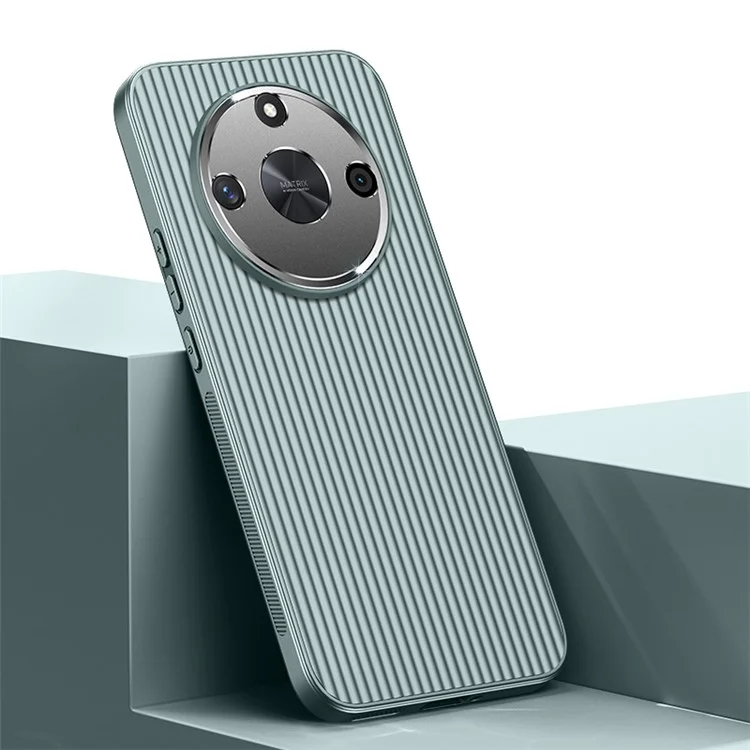For Honor X50 5G Slim-Fit Phone Shell Anti-Scratch Metal+PC+TPU Cell Phone Case - Verde
