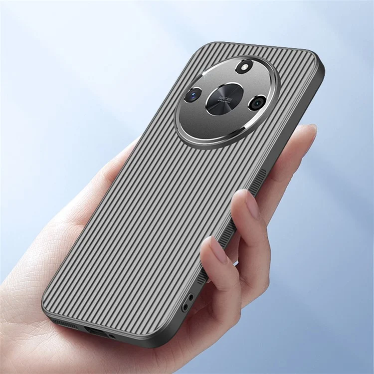 For Honor X50 5G Slim-Fit Phone Shell Anti-Scratch Metal+PC+TPU Cell Phone Case - Verde