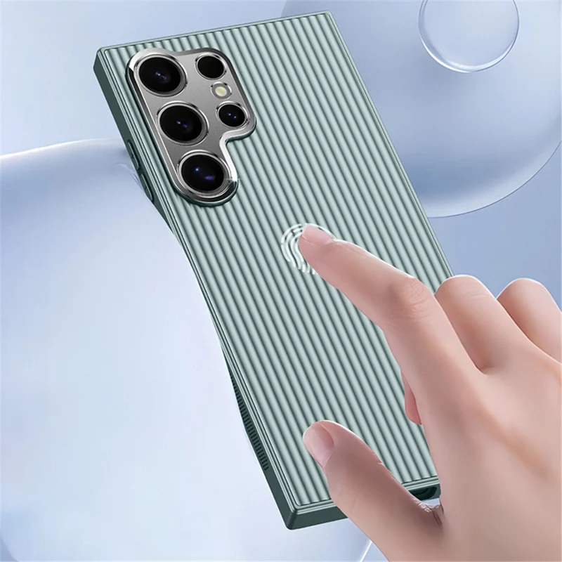 For Samsung Galaxy S24 Ultra Phone Shell Metal+PC+TPU Phone Case Drop Protection Mobile Cover - Black