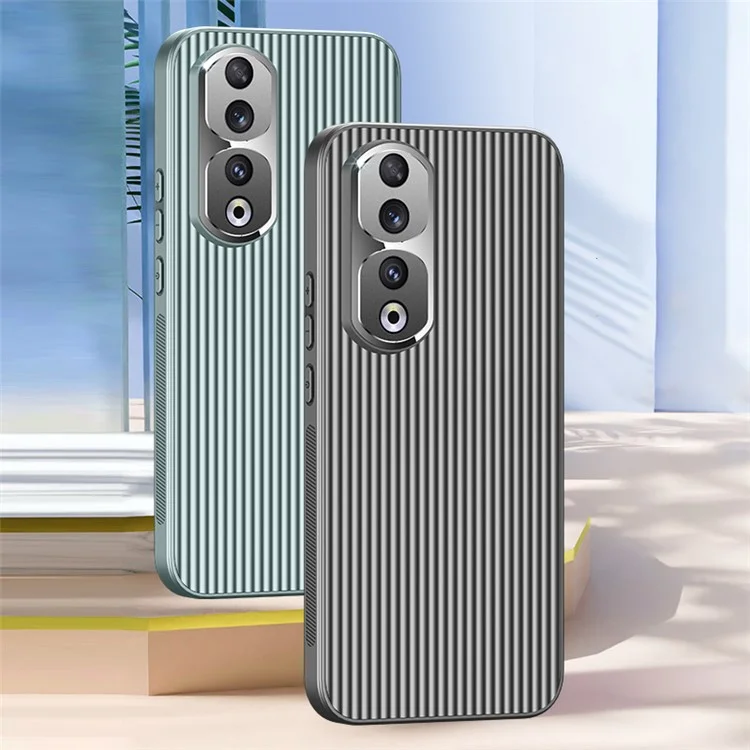 For Honor 90 PC+TPU Handyhülle Anti-Kratzer Metalllinsenrahmen Handyhülle - Grün