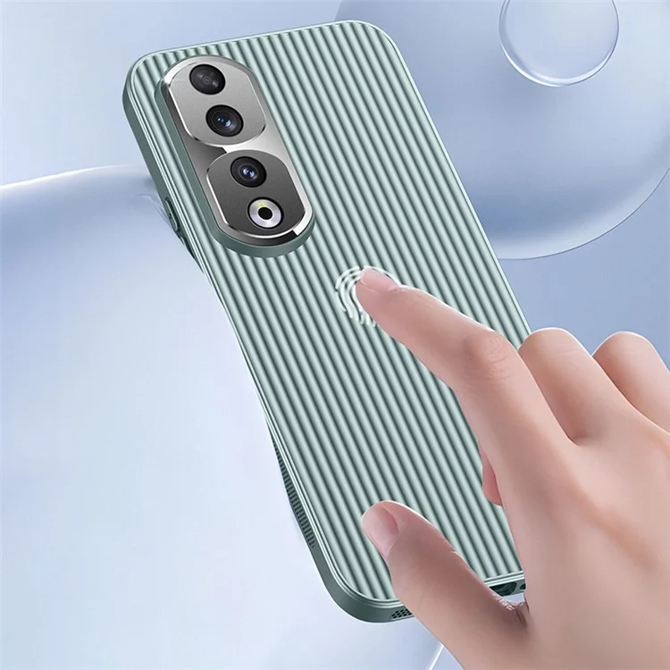 For Honor 90 PC+TPU Handyhülle Anti-Kratzer Metalllinsenrahmen Handyhülle - Grün