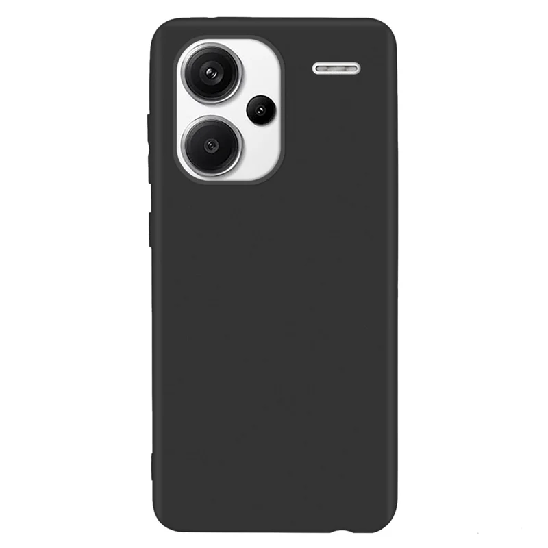 For Xiaomi Redmi Note 13 Pro+ 5G Phone Shell Matte TPU Cell Phone Protective Cover - Black