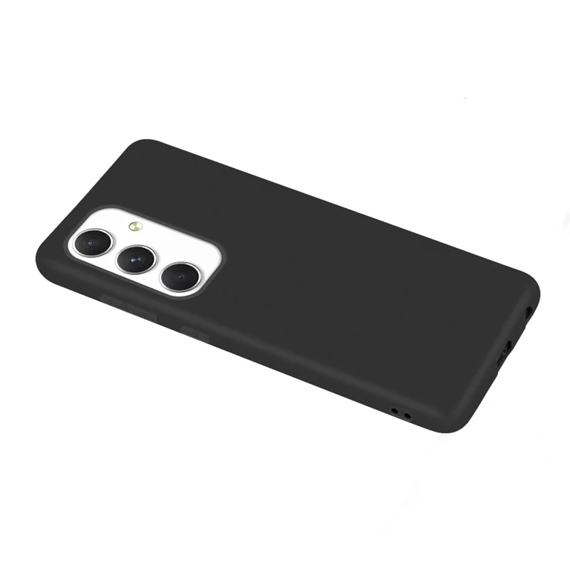 For Samsung Galaxy S24+ TPU Phone Protective Cover Matte Cell Phone Case - Black
