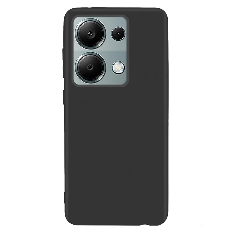 Pour Xiaomi Redmi Note 13 Pro 4G / Poco M6 Pro 4G Anti-fingerprint TPU Case Matte Cell Phone Cover - Noir