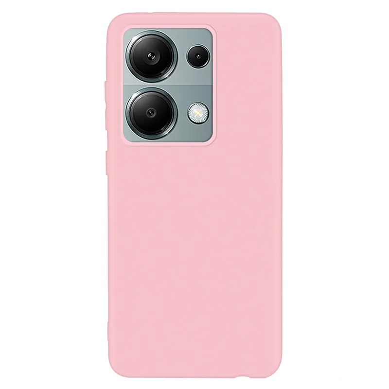 For Xiaomi Redmi Note 13 Pro 4G / Poco M6 Pro 4G Anti-fingerprint TPU Case Matte Cell Phone Cover - Deep Pink