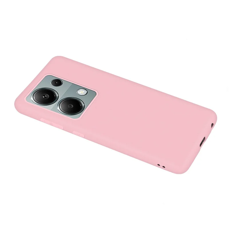 For Xiaomi Redmi Note 13 Pro 4G / Poco M6 Pro 4G Anti-fingerprint TPU Case Matte Cell Phone Cover - Deep Pink