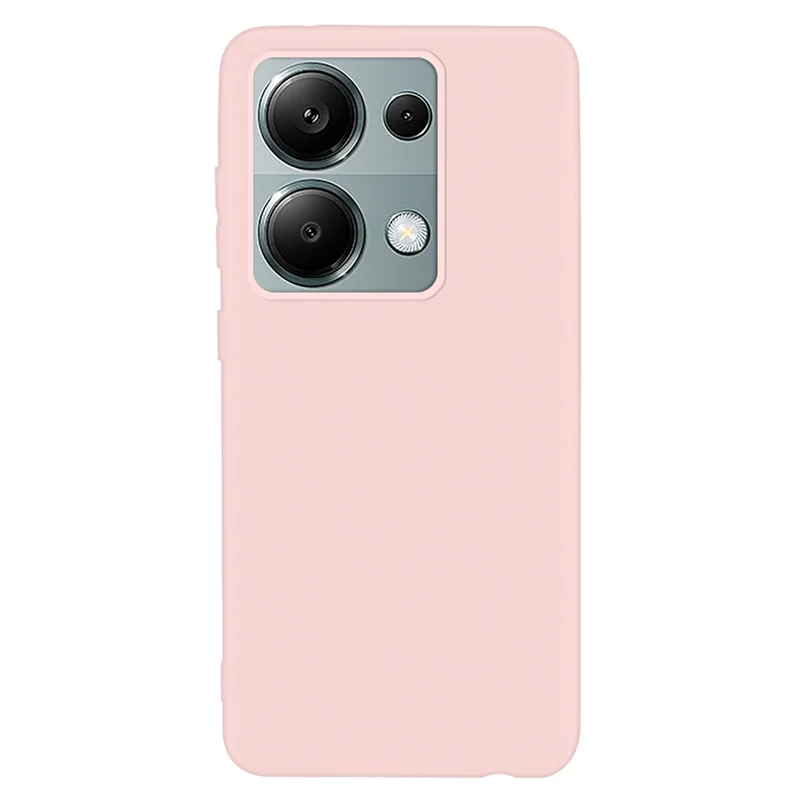 For Xiaomi Redmi Note 13 Pro 4G / Poco M6 Pro 4G Anti-fingerprint TPU Case Matte Cell Phone Cover - Light Pink