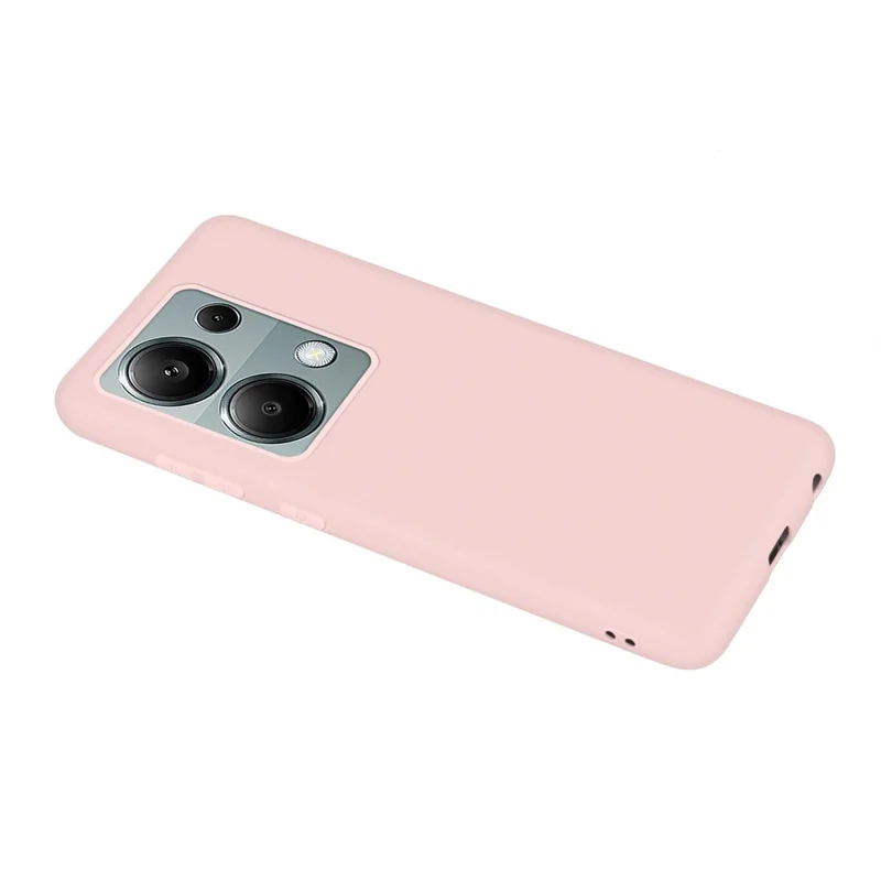 For Xiaomi Redmi Note 13 Pro 4G / Poco M6 Pro 4G Anti-fingerprint TPU Case Matte Cell Phone Cover - Light Pink