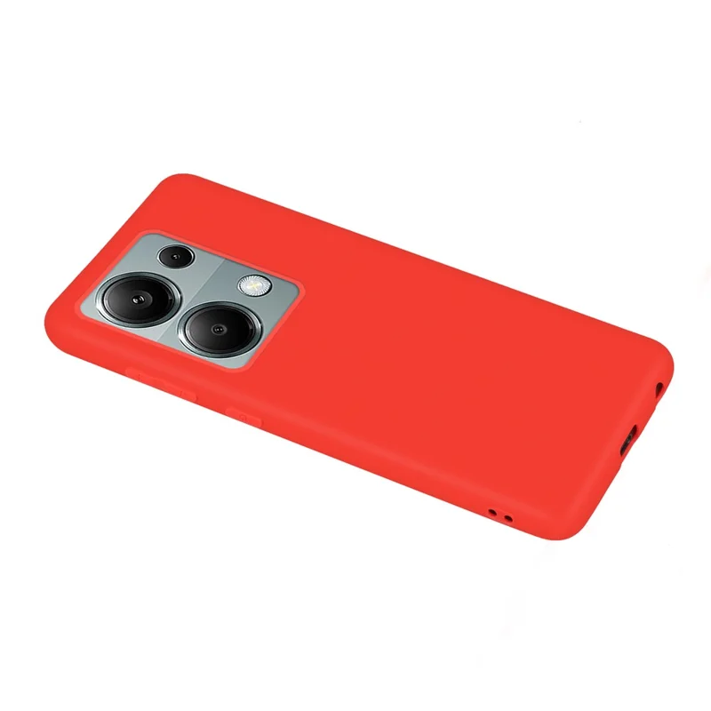 For Xiaomi Redmi Note 13 Pro 4G / Poco M6 Pro 4G Anti-fingerprint TPU Case Matte Cell Phone Cover - Red