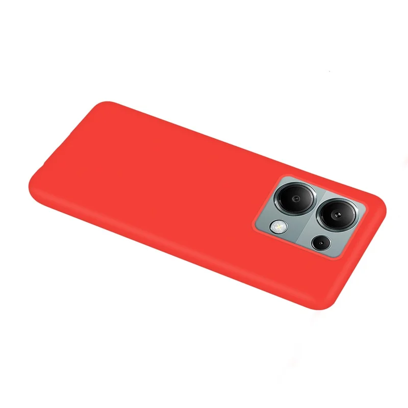 For Xiaomi Redmi Note 13 Pro 4G / Poco M6 Pro 4G Anti-fingerprint TPU Case Matte Cell Phone Cover - Red