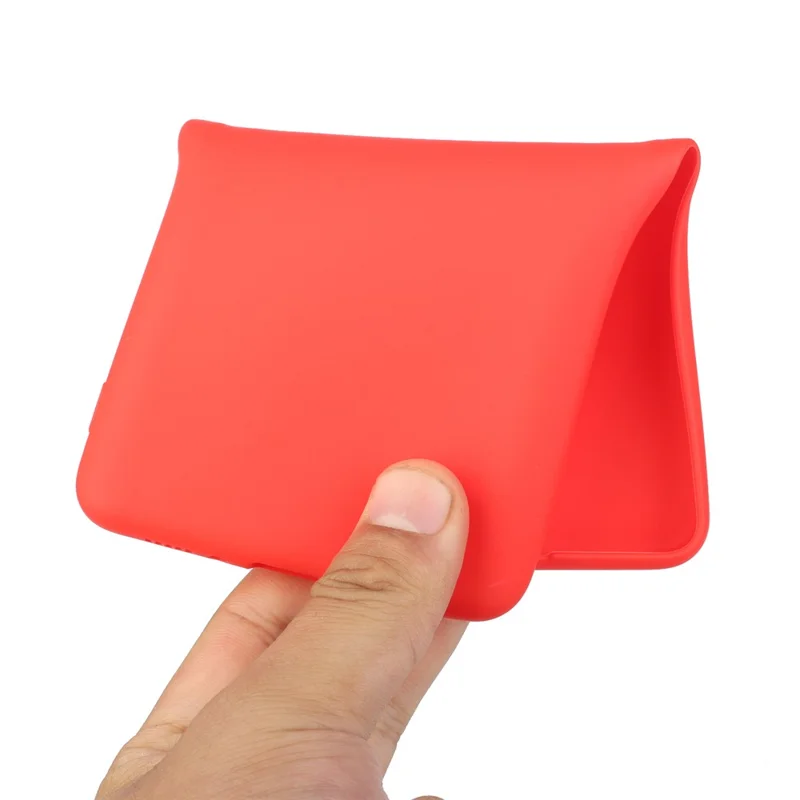 For Xiaomi Redmi Note 13 Pro 4G / Poco M6 Pro 4G Anti-fingerprint TPU Case Matte Cell Phone Cover - Red