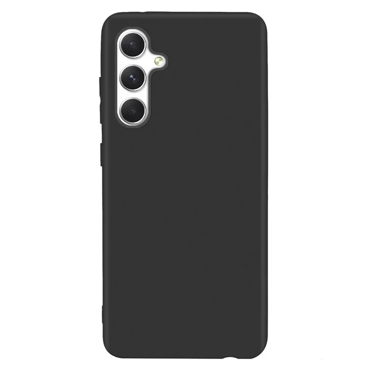 For Samsung Galaxy A15 4G / 5G Drop Resistant TPU Case Matte Cell Phone Cover - Black