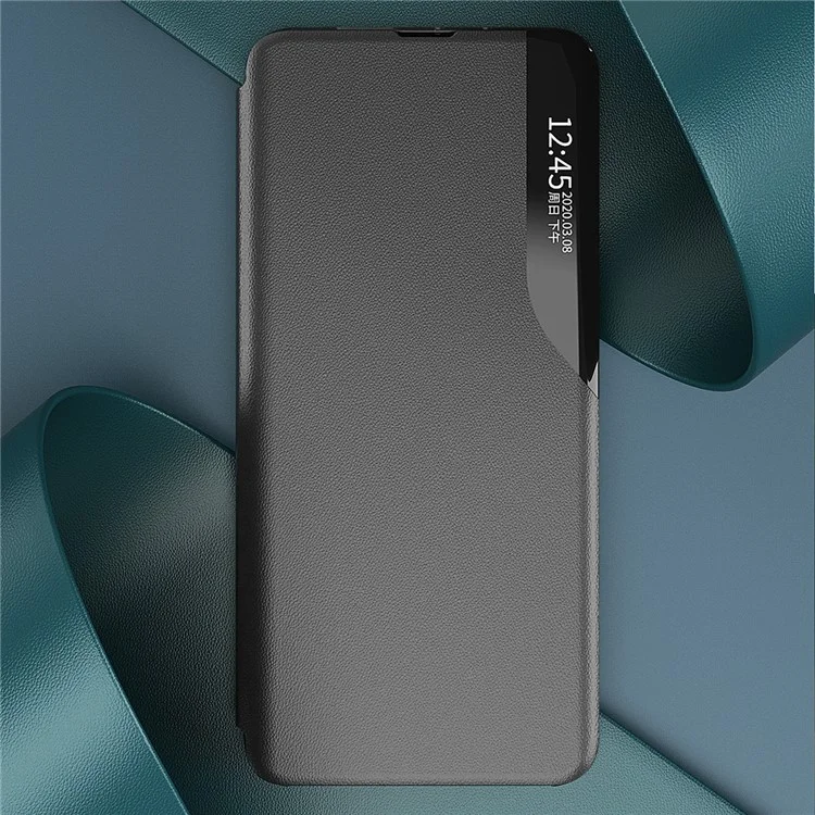 Para Xiaomi 14 Caso View Window PU Leather Flip Phone Cover - Preto