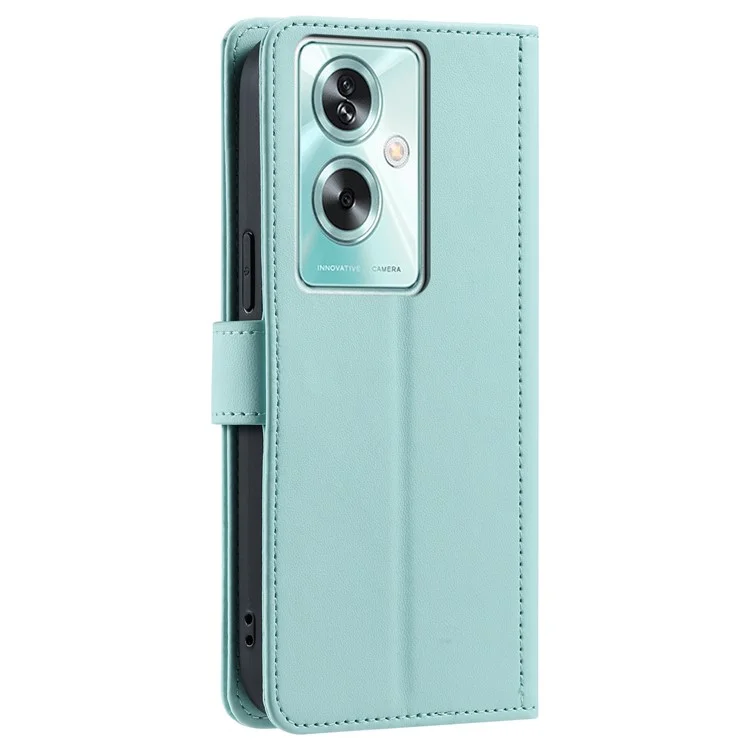 For Oppo A79 5G / A2 5G / OnePlus Nord N30 SE 5G Case Rhombus Grid Leather Crossbody Phone Cover - Mint Green