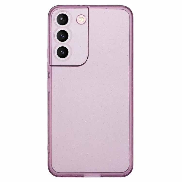 JTW Series for Samsung Galaxy S21+ 5G Slim Case Glitter Surface TPU Phone Cover - Transparent Purple