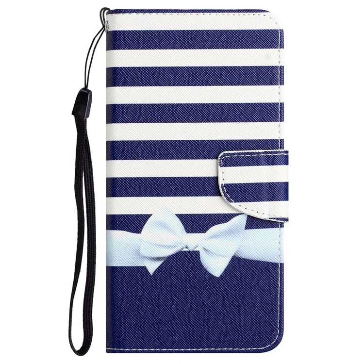 For Xiaomi Redmi Note 13 5G Case PU Leather Magnetic Clasp Pattern Printing Phone Cover - Bowknot