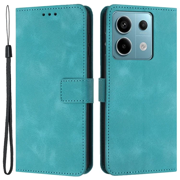 Para Xiaomi Redmi Note 13 Pro 5G / Poco X6 5G Capa Carteira Toque na pele Couro PU Flip Phone Cover - Verde