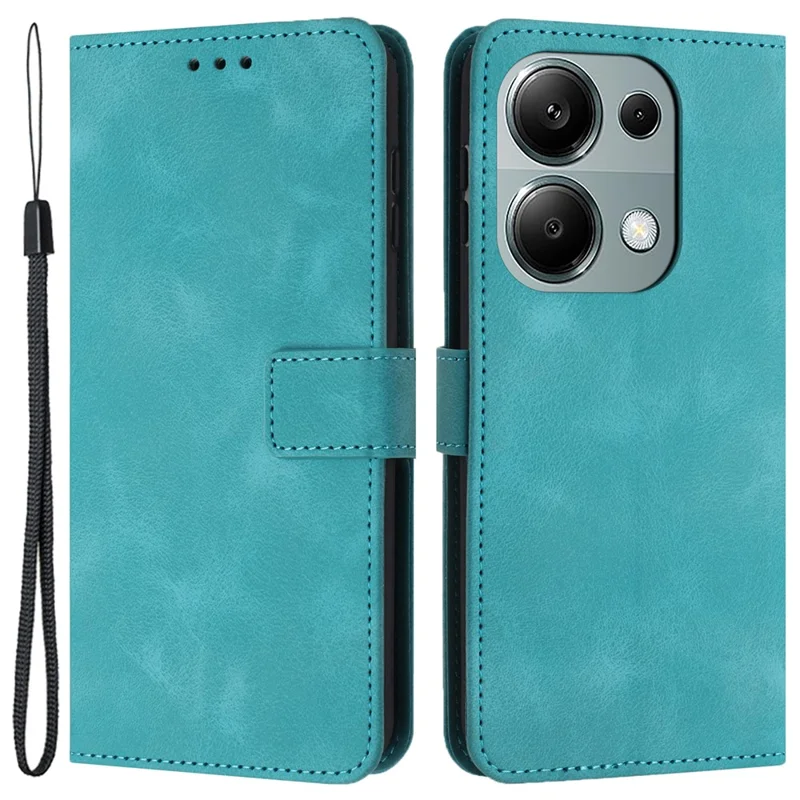 For Xiaomi Redmi Note 13 Pro 4G / Poco M6 Pro 4G Wallet Case Solid Color PU Leather Stand Phone Cover - Green