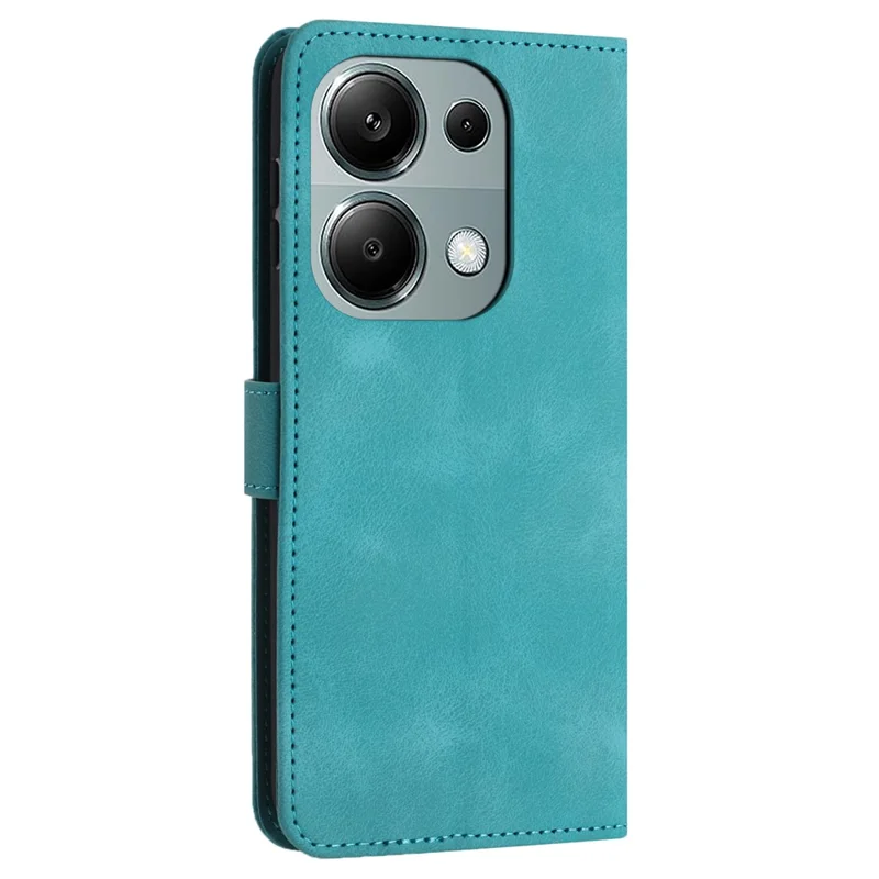 For Xiaomi Redmi Note 13 Pro 4G / Poco M6 Pro 4G Wallet Case Solid Color PU Leather Stand Phone Cover - Green