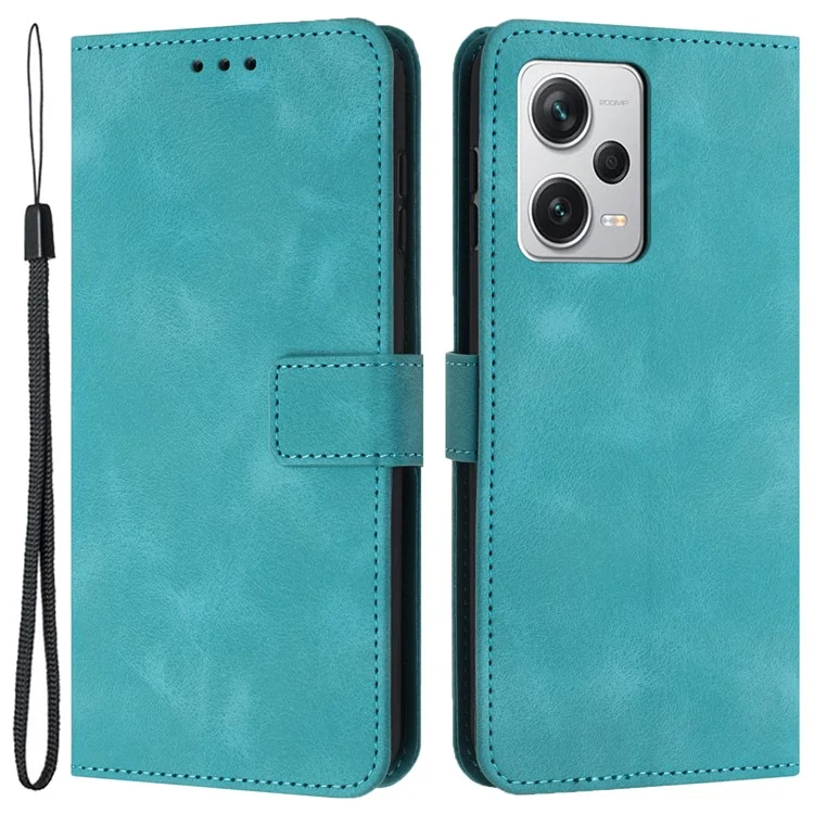 Para Xiaomi Redmi Note 12 5G (China) / (Índia) / (Global) / Poco X5 5G Capa Skin-touch Leather Phone Cover - Verde