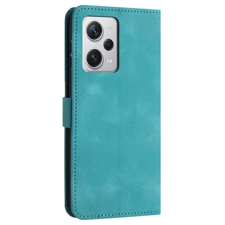 Para Xiaomi Redmi Note 12 5G (China) / (Índia) / (Global) / Poco X5 5G Capa Skin-touch Leather Phone Cover - Verde