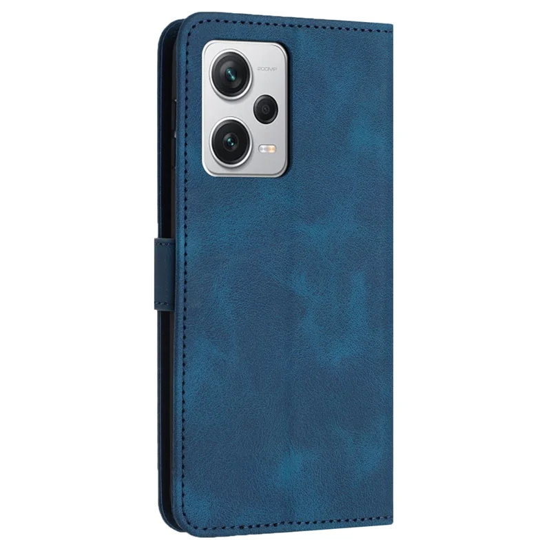 For Xiaomi Redmi Note 12 5G (China) / (India) / (Global) / Poco X5 5G Case Skin-touch Leather Phone Cover - Blue