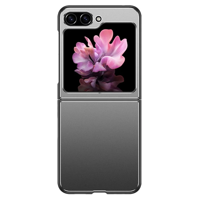 Pour Samsung Galaxy Z Flip 5G Case Metal + pc + Tpu Matte Cell Téléphone Couvercle de Protection - Gris