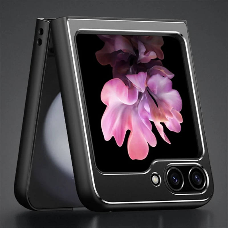 Pour Samsung Galaxy Z Flip 5G Case Metal + pc + Tpu Matte Cell Téléphone Couvercle de Protection - Gris