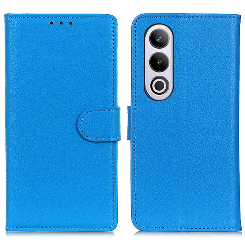 For OnePlus Nord CE4 5G Case Litchi Texture PU Leather Wallet Stand Phone Cover - Blue