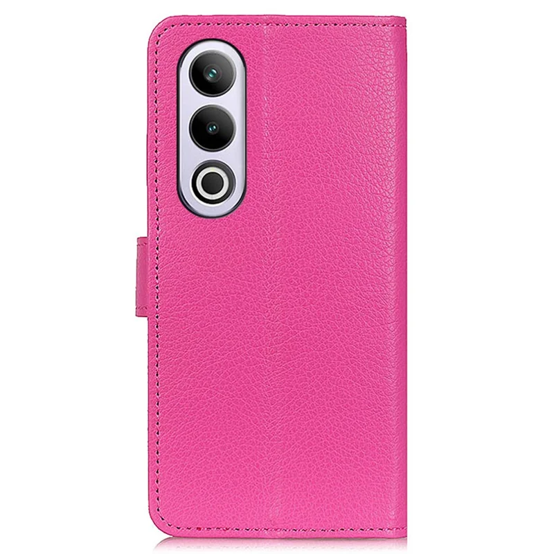 For OnePlus Nord CE4 5G Case Litchi Texture PU Leather Wallet Stand Phone Cover - Rose