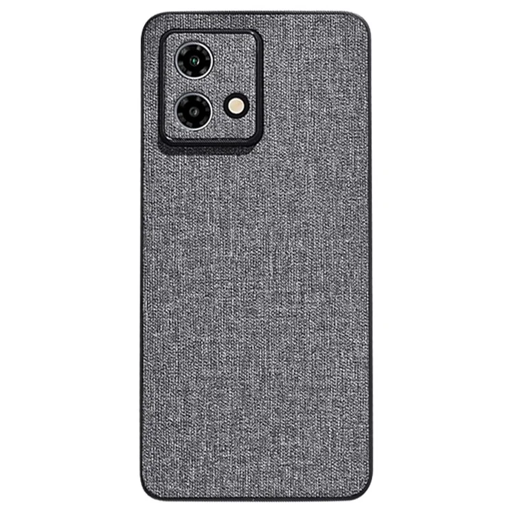 Per Motorola Edge 40 Neo 5G Case Anti-Scratch PC+Cloth Mobile Phone Cover - Grigio