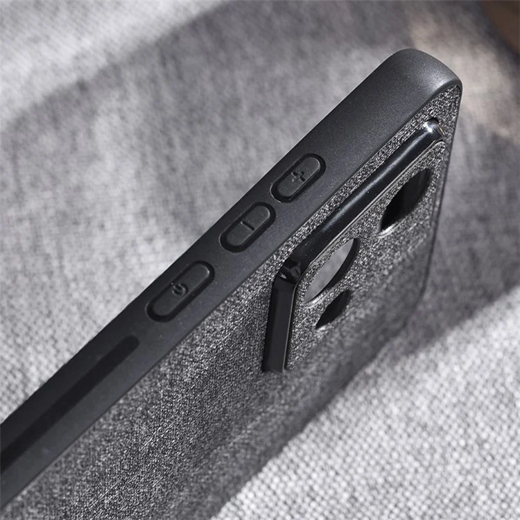 Per Motorola Edge 40 Neo 5G Case Anti-Scratch PC+Cloth Mobile Phone Cover - Grigio