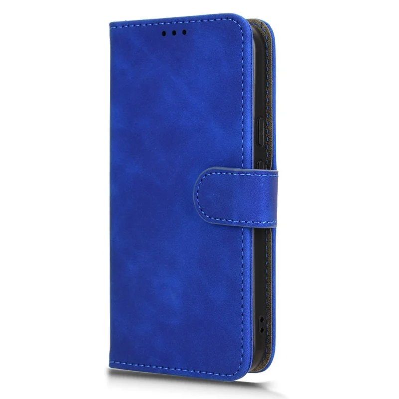 For Google Pixel 9 Pro / Pixel 9 Wallet Case Skin-Touch Texture Flip Leather Phone Cover - Blue
