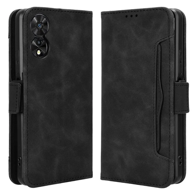 Per il caso del telefono TCL 505 T509K / T5094 Custodia multipla per slot per schede Portafoglio in pelle - Nero
