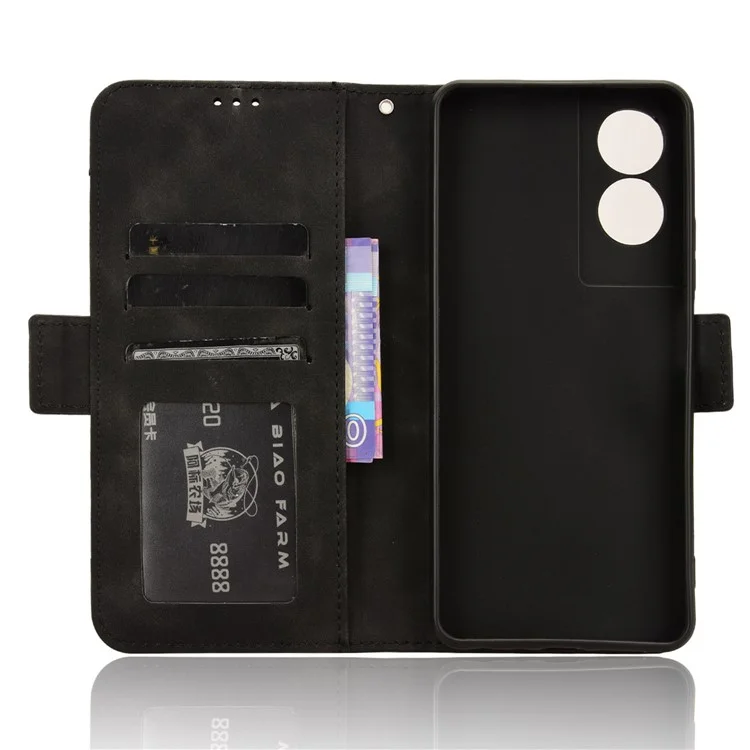Per il caso del telefono TCL 505 T509K / T5094 Custodia multipla per slot per schede Portafoglio in pelle - Nero