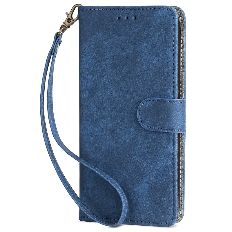 For TCL 50 SE Case RFID Blocking Wallet PU Leather Stand Phone Cover - Blue