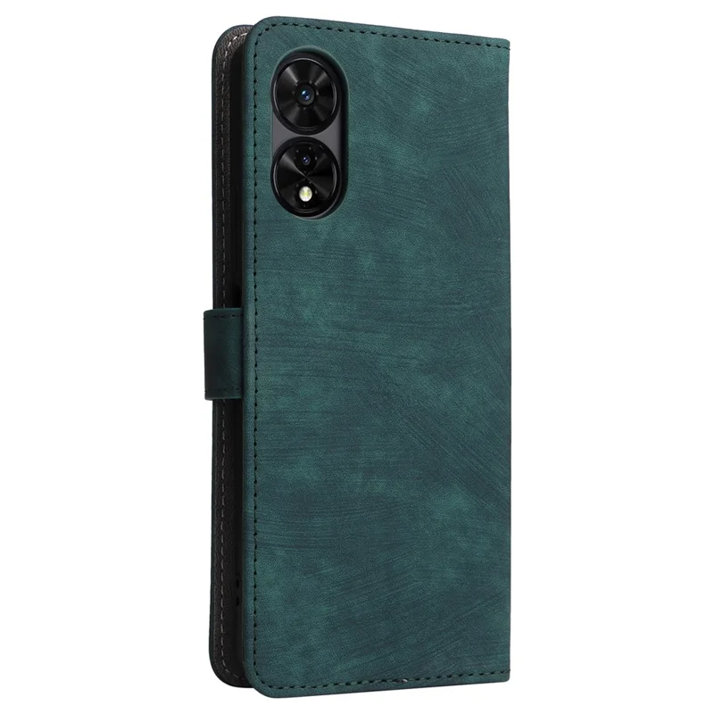 For TCL 50 SE Case RFID Blocking Wallet PU Leather Stand Phone Cover - Green