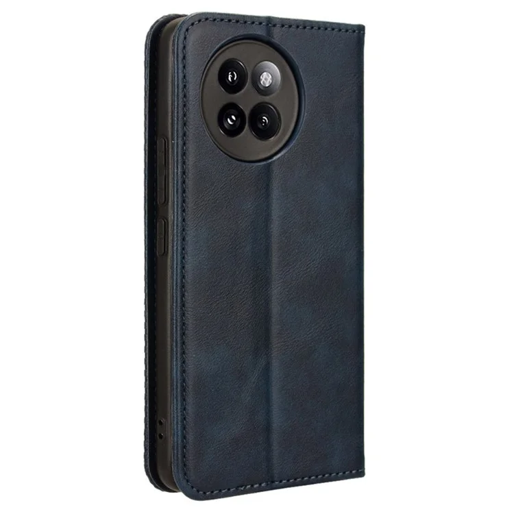 Pour Xiaomi Civi 4 Pro 5G / 14 Civi 5G Étui de téléphone en cuir PU Support magnétique Couverture de texture rétro - Bleu