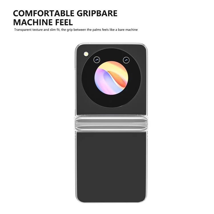 Für ZTE nubia Flip 5G Case Hard PC Anti-Scratch Transparent Phone Cover