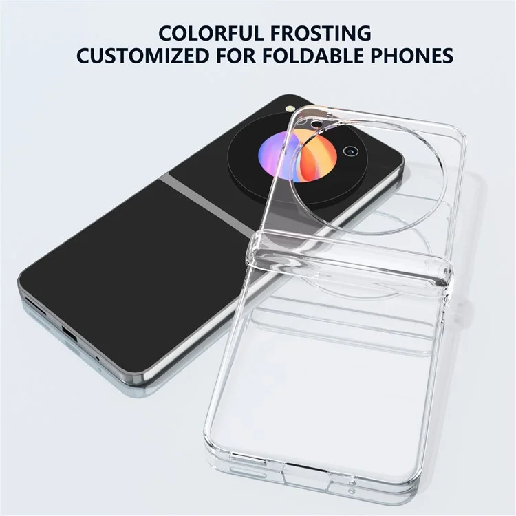 Für ZTE nubia Flip 5G Case Hard PC Anti-Scratch Transparent Phone Cover
