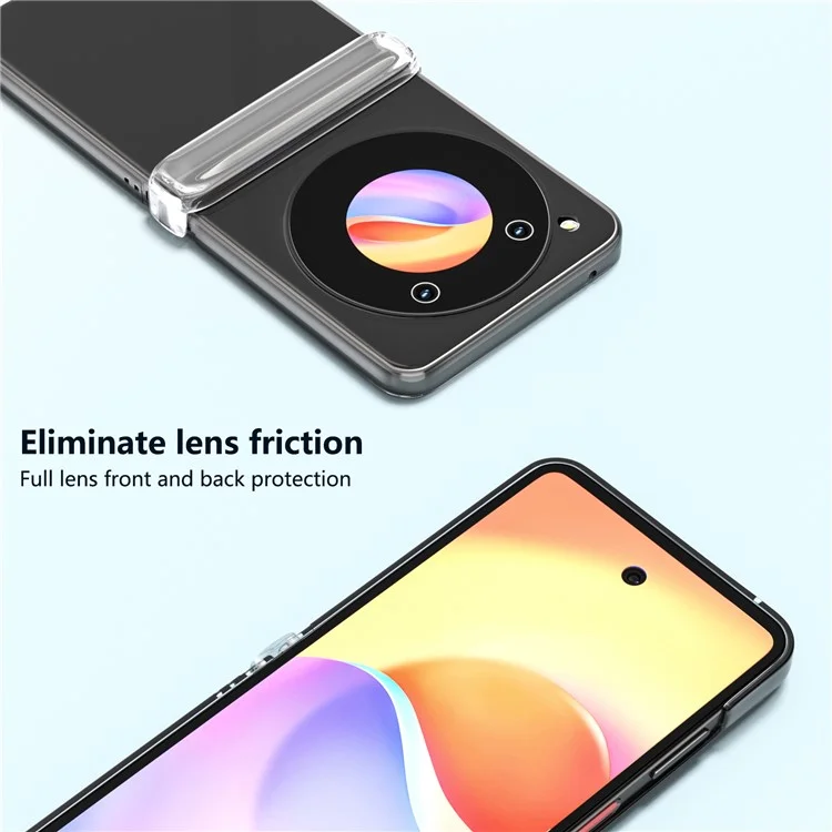 Für ZTE nubia Flip 5G Case Hard PC Anti-Scratch Transparent Phone Cover