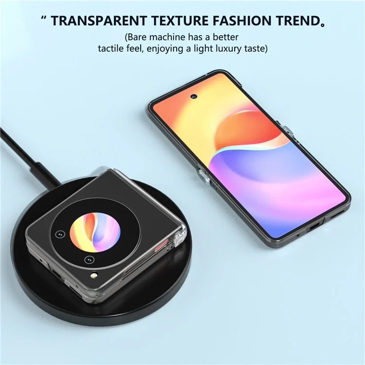 Für ZTE nubia Flip 5G Case Hard PC Anti-Scratch Transparent Phone Cover