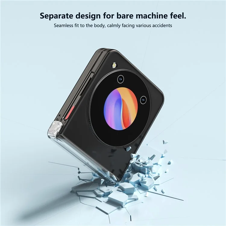 Für ZTE nubia Flip 5G Case Hard PC Anti-Scratch Transparent Phone Cover
