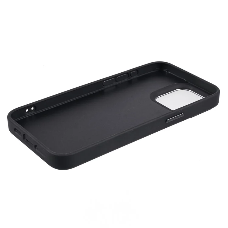 INKZONE For iPhone 15 Pro Case PC+TPU 4-Color E Ink Case DIY Smart Display Customized Phone Cover - Black